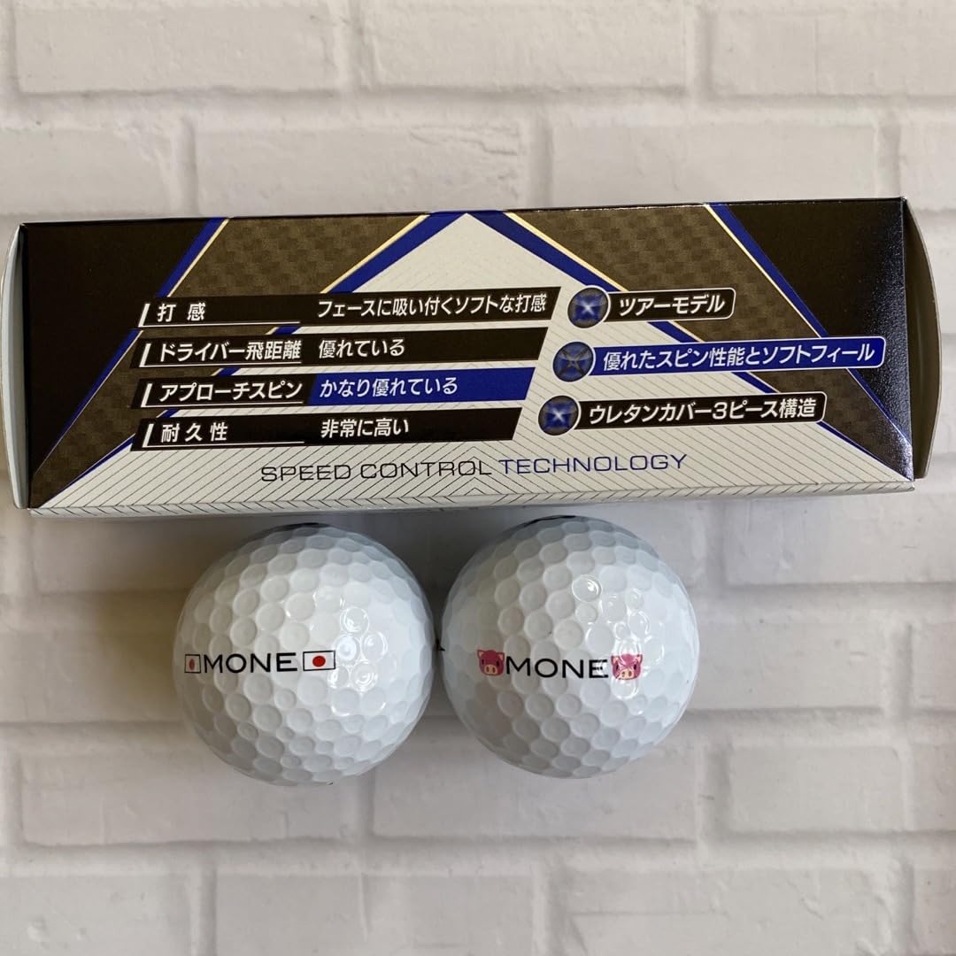 ✨新品／２箱セット✨　稲見萌寧　サインプリントゴルフボール　TOUR B X 稲見萌寧が今週解禁の新ボールを即投入 お気に入りのポイントは